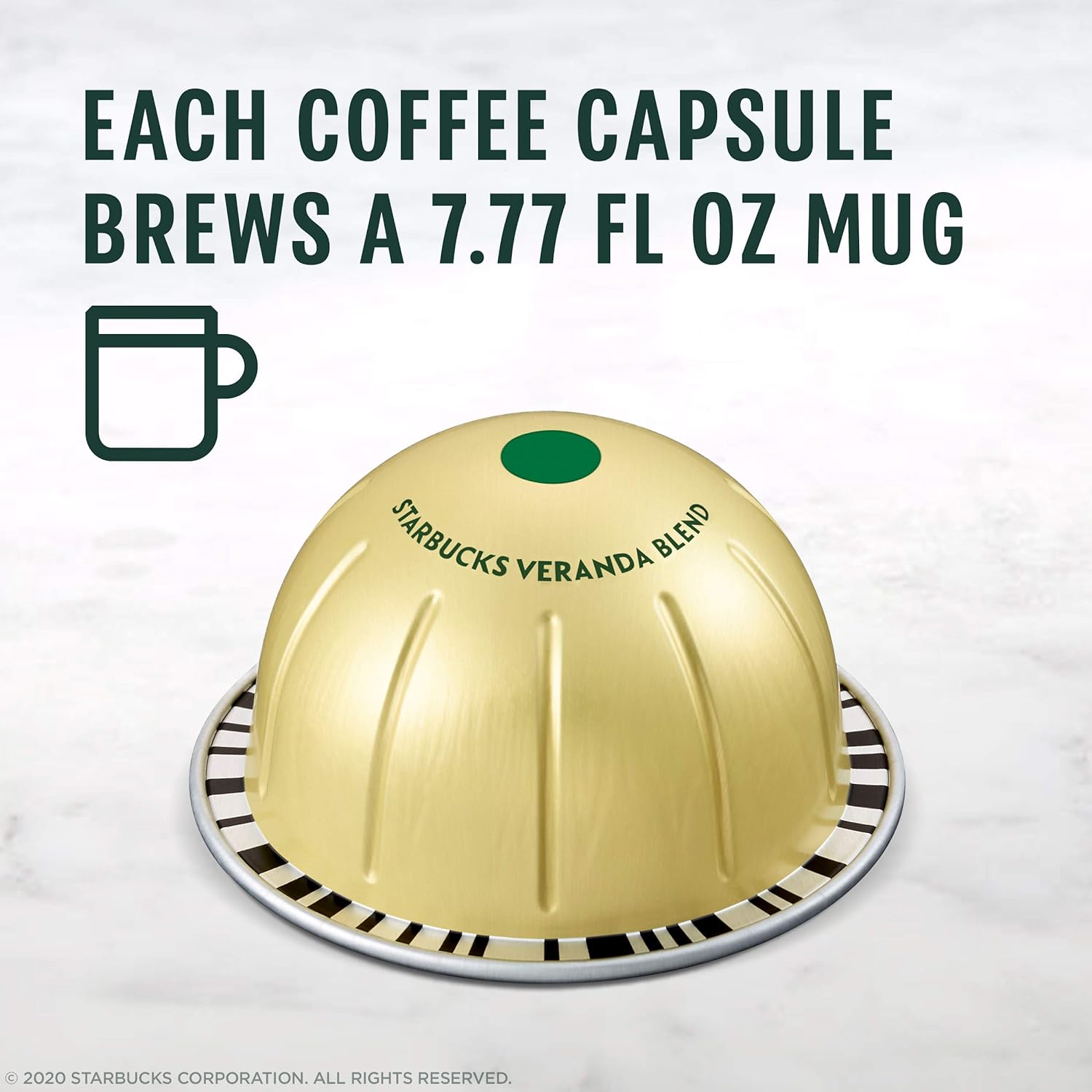 Starbucks by Nespresso Blonde Roast Veranda Blend Coffee (32-count single serve capsules, compatible with Nespresso Vertuo Line System) - Image 4